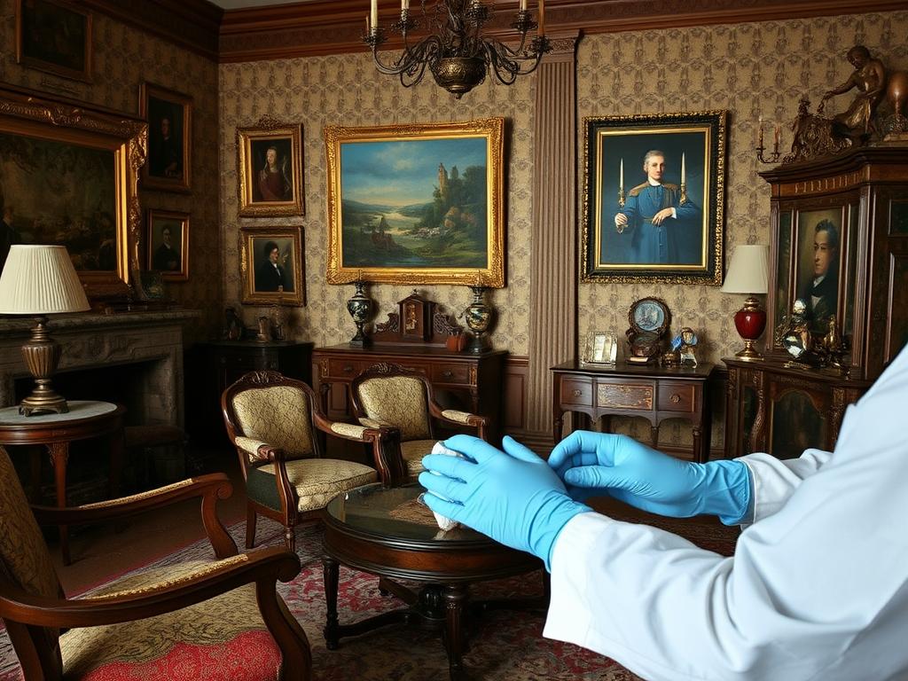 Dödsbo med värdefulla antikviteter som krävde specialrengöring