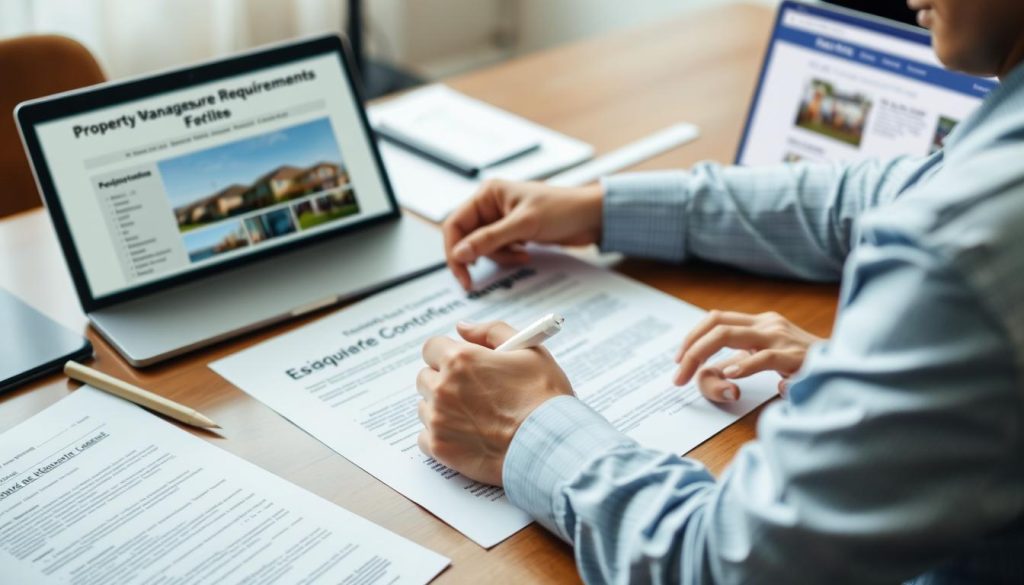 Person som granskar dokument relaterade till dödsbohantering och sanering