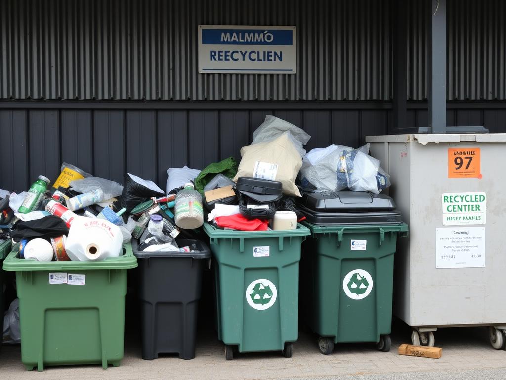 Återvinningscentral i Malmö för möbler och kläder som inte kan doneras