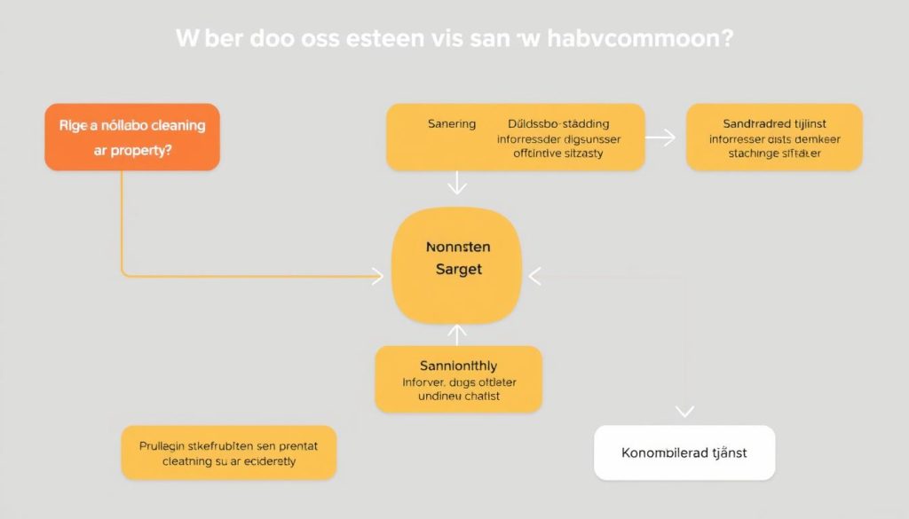 Beslutsflödesschema för dödsbo städning vs. sanering i Malmö