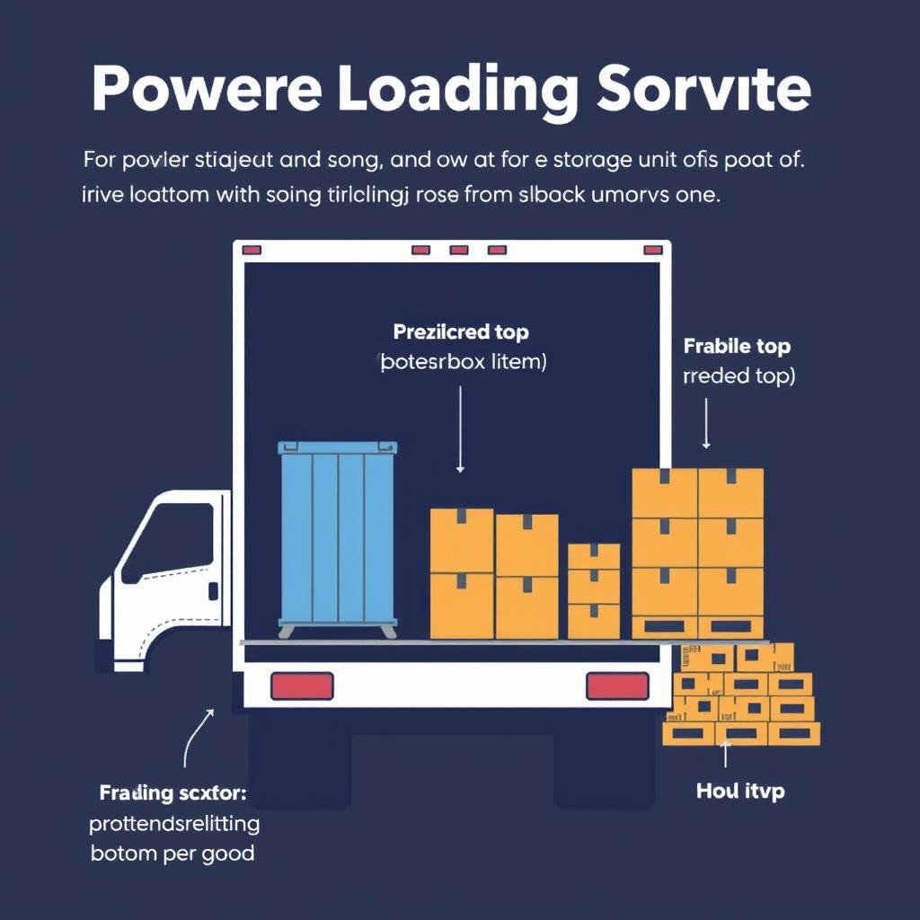 Korrekt lastningsordning för flyttbil när du tömmer förråd