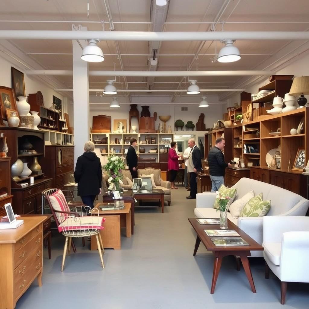 Second hand-butik i Malmö med möbler från dödsbon