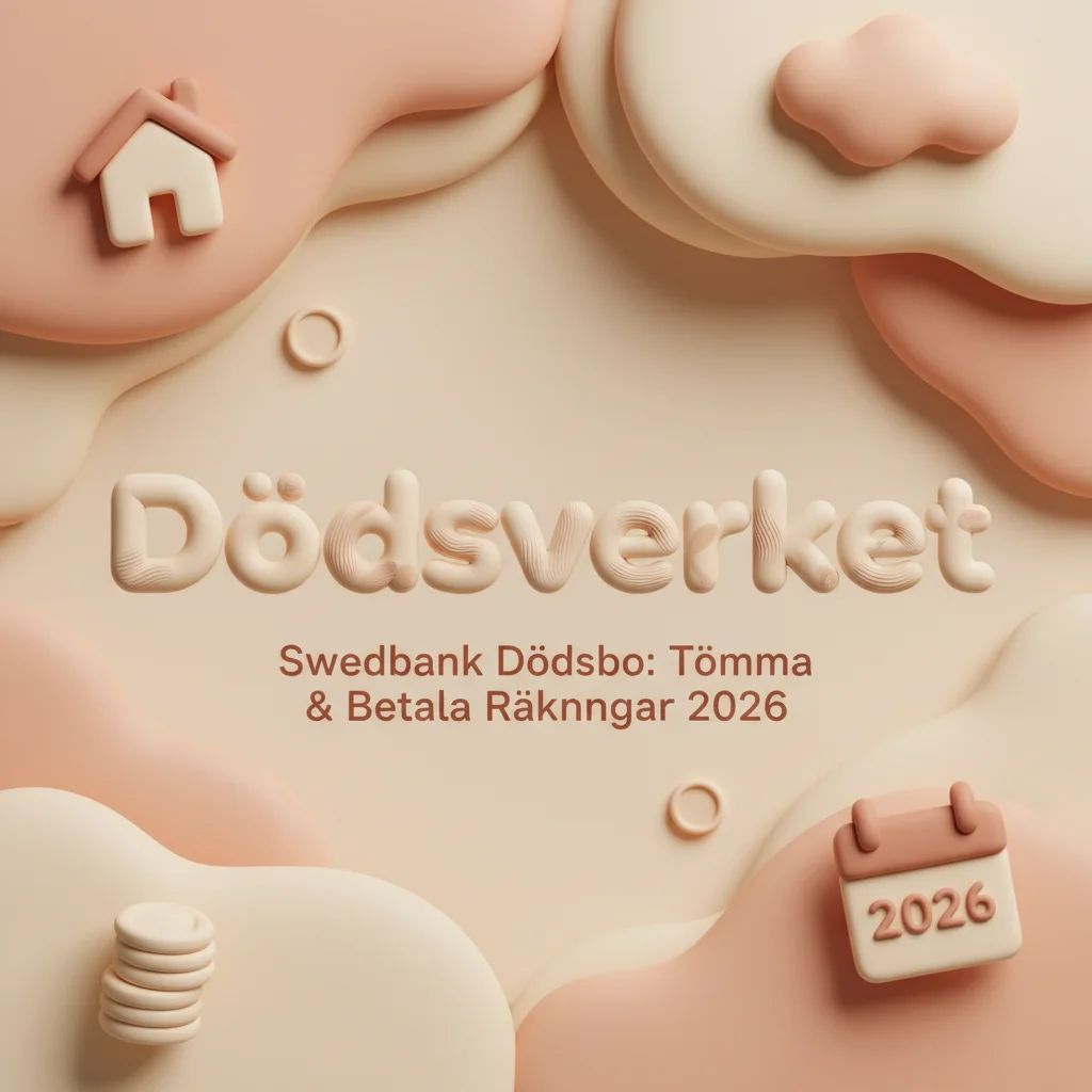 Swedbank Dödsbo: Tömma & Betala Räkningar 2026 illustration