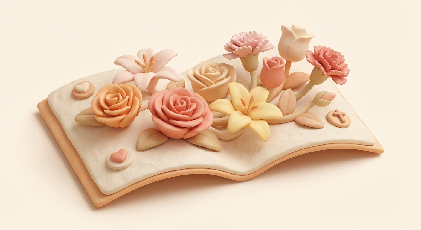 begravningsblommor illustration 2