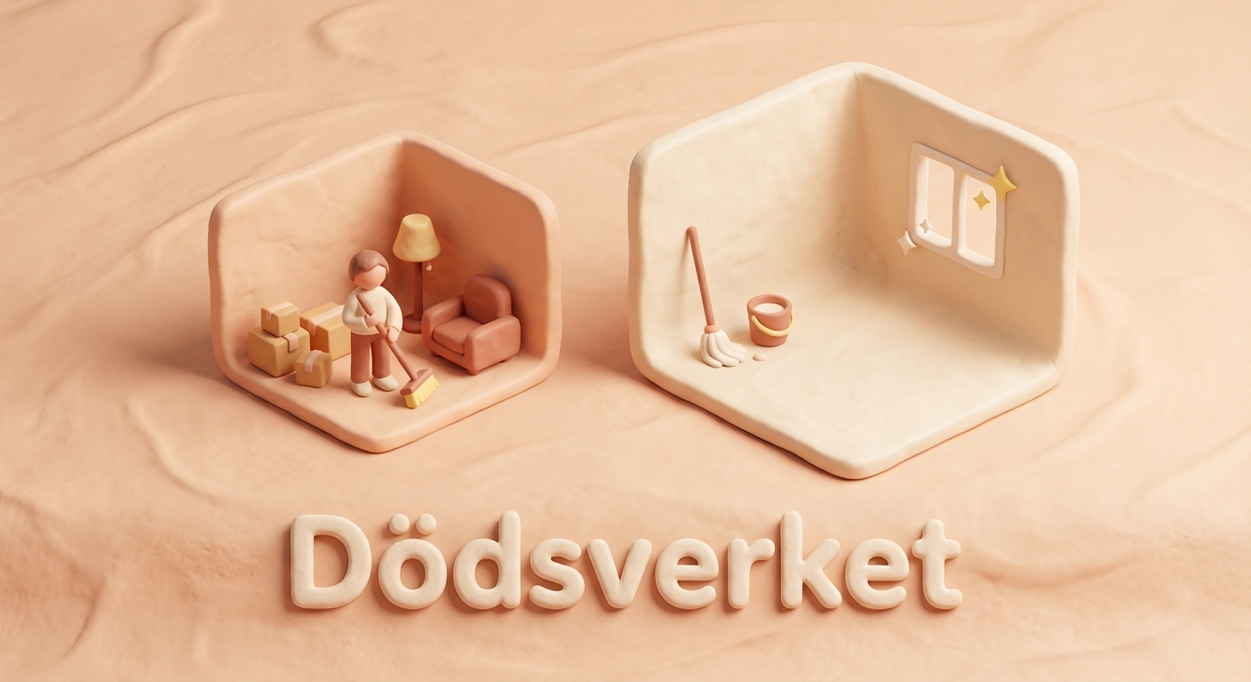 Dödsbostädning skillnad flyttstädning? illustration 3