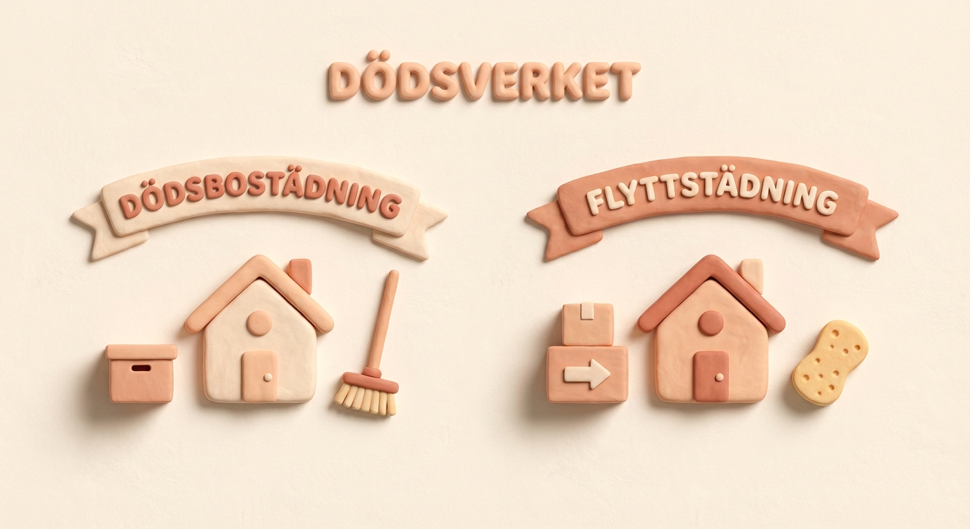 Dödsbostädning skillnad flyttstädning? illustration 4